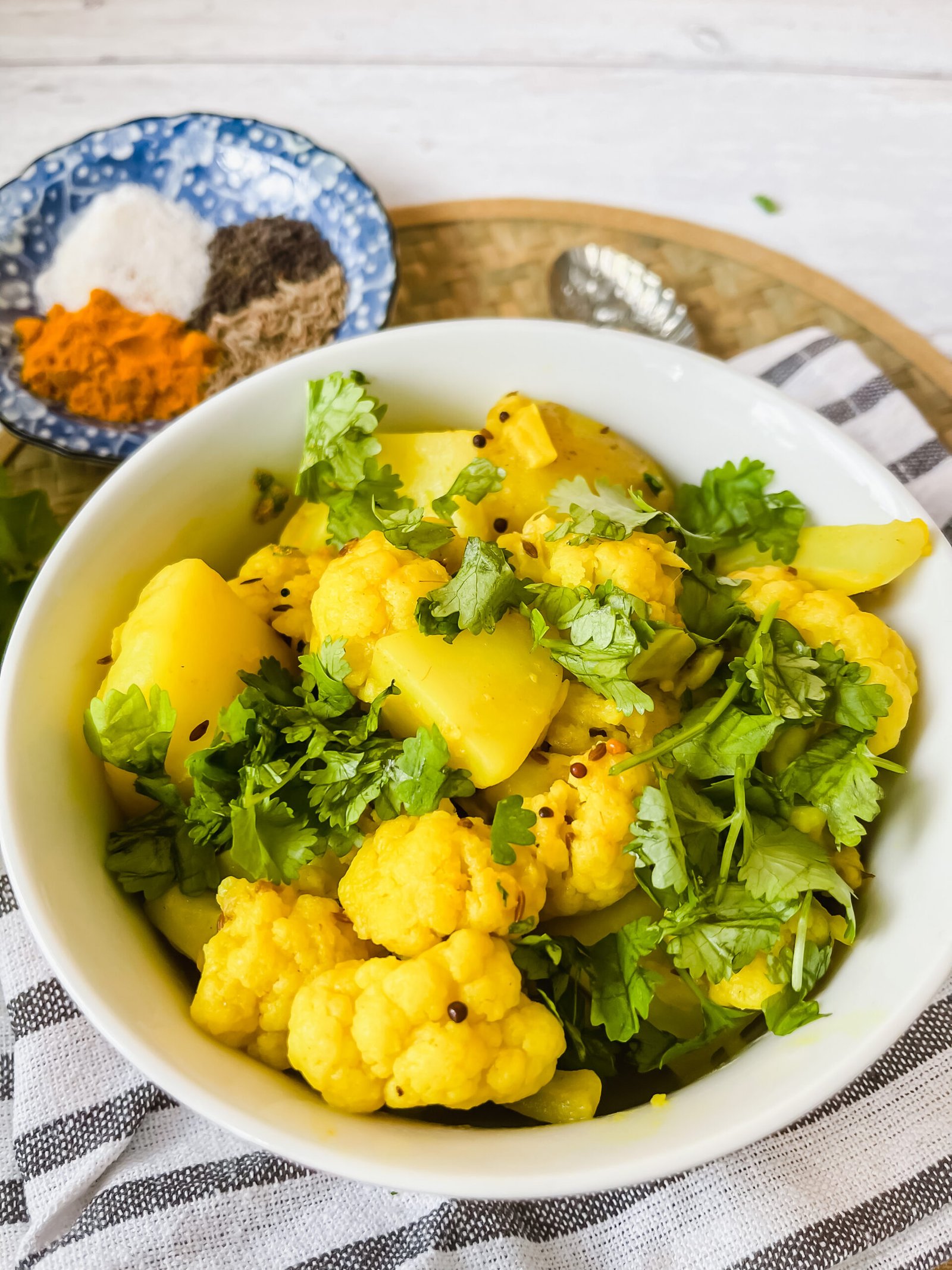 Simply spiced Potatoes and Cauliflower (Aloo Gobi) - Truly Soulfully Eats