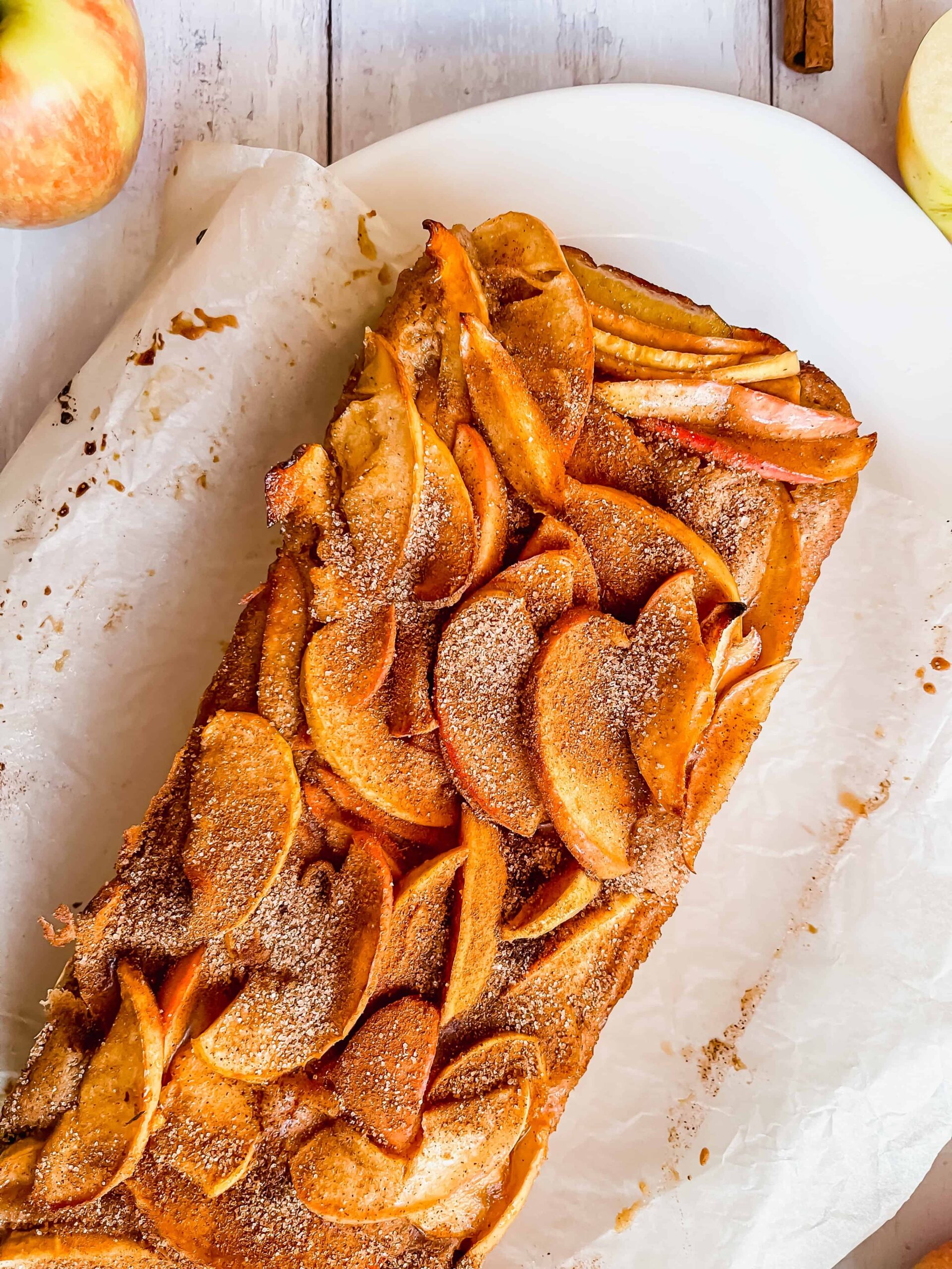 Easy Autumnal Apple Loaf Cake - Truly Soulfully Eats